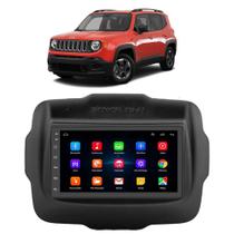 Kit Multimídia Android Jeep Renegade 2015 2016 2017 2018 2019 2020 2021 7" Gps Integrado Tv Online - E-Droid