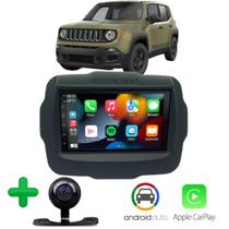 Kit Multimidia Android Jeep Renegade 2019 2020 2021 2022 2023 7 Pol Ori Android Auto Carplay WiFi GPS Integrado