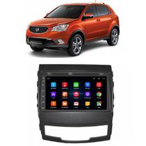 Kit Multimídia Android Korando 2010 2011 2012 2013 7 Polegadas GPS Tv Online Bluetooth Wi-Fi