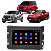 Kit Multimídia Android Mobi Uno Toro 2017 2018 2019 2020 2021 2022 7 Polegadas Com Som De Fábrica