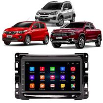 Kit Multimídia Android Mobi Uno Toro 2017 2018 2019 2020 2021 2022 7 Polegadas Com Som De Fábrica