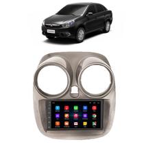 Kit Multimídia Android Palio Grand Siena 2012 2013 2014 2015 2016 2017 2018 2 Din Champagne