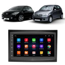 Kit Multimídia Android Peugeot 307 Citroen C3 2002 A 2012 7" GPS Integrado Tv Online Wi-Fi USB