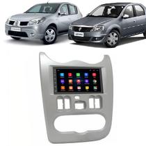 Kit Multimidia Android Sandero 07 08 09 10 11 7 Pol GPS Rádio BT