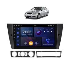 Kit Multimídia BMW 318i 320i 2006 até 2012 9 Pol Android Carplay Gps 2/32GB - 915BR ROADSTAR