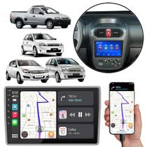 Kit Multimidia Carplay 9 Pol Corsa Montana 2002 a 2012 MP5 Comando De Voz via Google e Siri