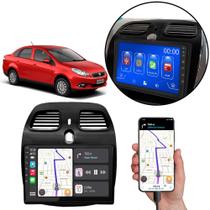 Kit Multimidia Carplay 9 Pol Grand Siena 2013 a 2021 MP5 + Camera e Moldura