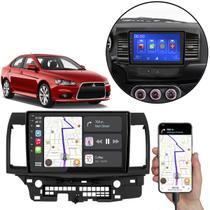 Kit Multimidia Carplay 9 Pol Lancer 2009-2019 MP5 + Câmera e Moldura