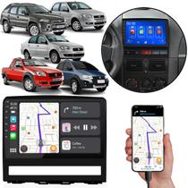 Kit Multimidia Carplay 9" Pol Palio Weekend Strada Idea Siena 2004-2014 MP5