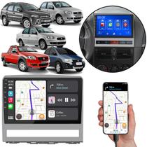 Kit Multimidia Carplay 9" Pol Palio Weekend Strada Idea Siena 2004-2014 MP5