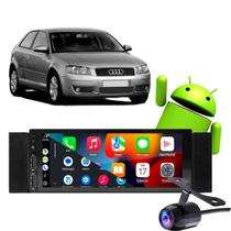 Kit Multimidia Carplay A3 1997-2006 1 Din Bluetooth + Moldura
