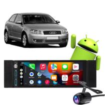 Kit Multimidia Carplay A3 1997-2006 1 Din Bluetooth + Moldura