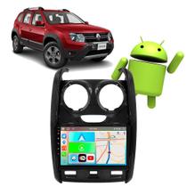 Kit Multimidia CarPlay Android 9” 2GB 32GB Duster 2014-2019 + Câmera