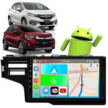 Kit Multimidia CarPlay Android 9” 2GB 32GB Fit WRV 2015-2021 + Câmera
