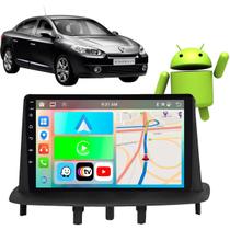 Kit Multimidia CarPlay Android 9” 2GB 32GB Fluence 2008-2015 + Câmera