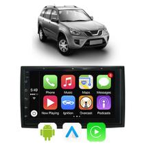 Kit Multimidia Carplay/Android-Auto Cherry Tiggo 2010 2011 2012 2013 2014 2015 7" Google Siri