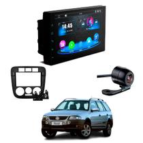 Kit Multimídia CarPlay Android Auto Faaftech 7" + Câmera de Ré Moldura 2din Parati G4 2008 2009 2010 2011 2012 2013 2014