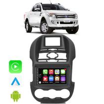 Kit Multimidia Carplay Android Auto Ford Ranger 2012 A 2016 7" Comando Por Voz Siri Espelhamento Bt