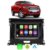Kit Multimidia Carplay Android Auto Ford Ranger 2017 A 2021 7" Comando Por Voz Siri