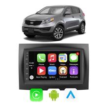 Kit Multimidia Carplay Android-Auto Kia Sportage 2017 A 2022 7" Comando Por Voz Siri Tv Online HD - E-Carplay