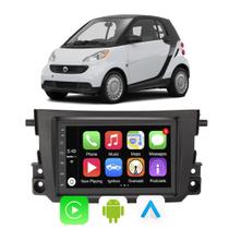 Kit Multimidia Carplay Android Auto Smart Fortwo 2013 A 2016 7" Comando Por Voz Siri Tv Online Waze