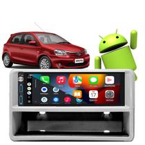 Kit Multimidia Carplay Etios 2013-2020 1 Din Bluetooth + Moldura