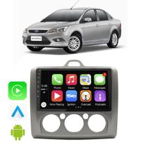 Kit Multimidia Carplay Focus 09 10 11 12 2013 9 Polegadas CarPlay Android Auto Play Store Youtube Espelhamento Tv