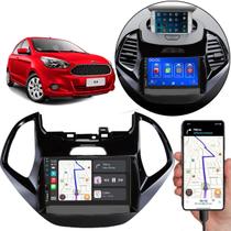 Kit Multimídia Carplay Ford Ka 2015 2016 2017 7 Pol MP5 Touch-screen + Câmera
