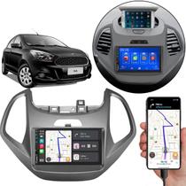 Kit Multimídia Carplay Ford Ka 2015 2016 2017 7 Pol MP5 Touch-screen + Câmera