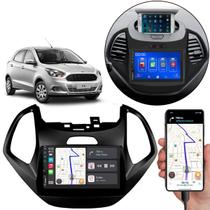 Kit Multimídia Carplay Ford Ka 2015 2016 2017 7 Pol MP5 Touch-screen + Câmera