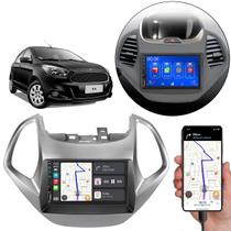 Kit Multimídia Carplay Ford Ka 2015-2017 Com Sync 7 Pol MP5 Touch-screen + Câmera de Ré