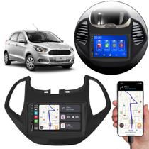 Kit Multimídia Carplay Ford Ka 2015-2017 Com Sync 7 Pol MP5 Touch-screen + Câmera de Ré