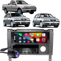 Kit Multimídia Carplay Gol Parati Saveiro G3 2000-2005 1 Din + Câmera de ré