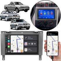 Kit Multimídia Carplay Gol Parati Saveiro G3 7 Pol MP5 Touch-screen + Câmera de ré
