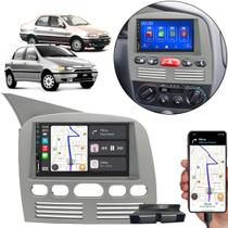 Kit Multimídia Carplay Palio 1996-2003 7 Pol MP5 Touch-Screen + Câmera de ré