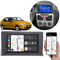 Kit Multimidia Carplay Palio 2001-2013 7 Pol MP5 Touch-screen + Câmera de ré