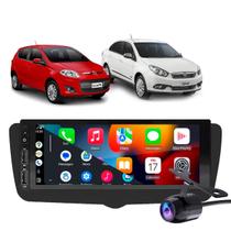 Kit Multimídia Carplay Palio Grand Siena 2012-2018 1 Din Mp3 + Câmera de ré