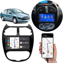 Kit Multimídia Carplay Peugeot 206 2000-2010 7 Pol MP5 Touch-screen + Câmera de ré