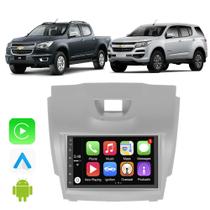 Kit Multimidia Chevrolet S10 Trailblazer 2012 2013 2014 2015 2016 7" CarPlay Android Auto Google Voz Bluetooth