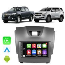 Kit Multimidia Chevrolet S10 Trailblazer 2012 2013 2014 2015 2016 7" CarPlay Android Auto Google Voz Bluetooth