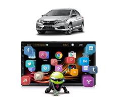 Kit Multimídia City 2015 até 2021 DX LX Android 7 Pol Rádio Bt USB GPS Youtube Kit Multimídia City 2015 até 2021 DX LX Android 7 Pol Rádio Bt USB GPS Youtube