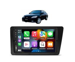 Kit Multimídia Civic 2001 / 2005 7 Pol CarPlay AndroidAuto Sem Fio - First Option 8100