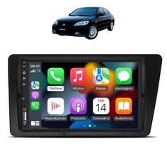 Kit Multimídia Civic 2001 / 2006 7 Pol CarPlay AndroidAuto USB Bt FM - 708BR Roadstar Kit Multimídia Civic 2001 / 2006 7 Pol CarPlay AndroidAuto USB Bt FM - 708BR Roadstar