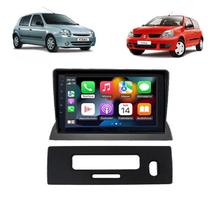 Kit Multimidia Clio 1998 / 2005 9 Pol Carplay AndroidAuto USB BT FM - Roadstar 7009BR