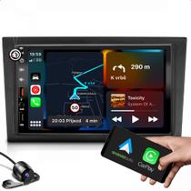 Kit Multimidia com Bluetooth Carplay e 2 entradas usb + Moldura 7 Polegadas + Camera de ré