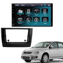 Kit Multimídia com Moldura Fiat Stilo Simula Carplay e Android Auto