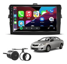 Kit Multimidia Corolla 2009 / 2014 9 Pol Carplay AndroidAuto USB BT FM - Roadstar 908BR