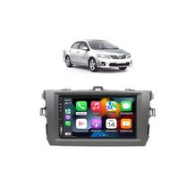 Kit Multimídia Corolla 2009 / 2014 CarPlay AndroidAuto 7 Pol USB BT FM