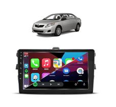 Kit Multimidia Corolla 2009 / 2014 Carplay AndroidAuto 9 Pol BT USB FM - Roadstar 908BR