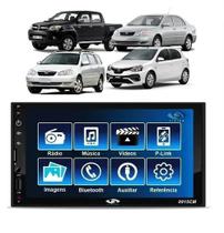 Kit Multimídia Corolla Hilux Etios 7 Polegadas MP5 Rádio Bt USB Espelhamento